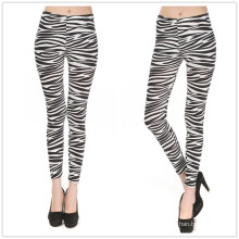 2016 Atacado Legging Zebra Stripes Mulheres Legging